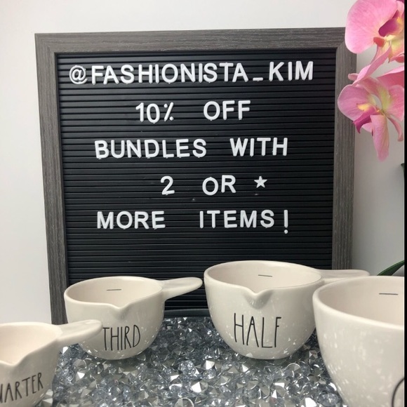 Rae Dunn white Measuring Cups - Picture 5 of 7